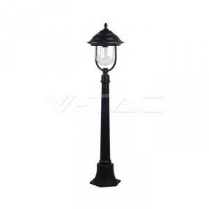 Palo da giardino in alluminio ip44 nero vt-851 7530