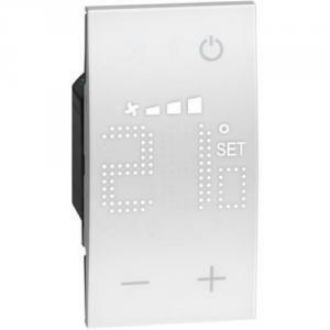 Living now termostato con display retroilluminato 2 moduli bianco kw4691