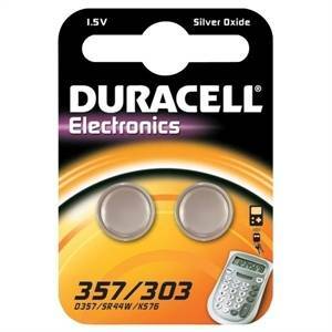 Electronics 2 pile bottone argento 1,5v per orologi d357