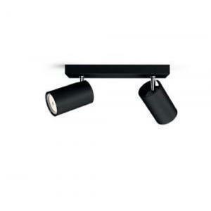 Spot da soffitto kosipo 2xgu10 colore nero 915005531901 50592/30/pn 5059230pn