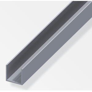 Profilo quadrato a u alfer aluminium 19.5x1.5mm da 1m - 25408