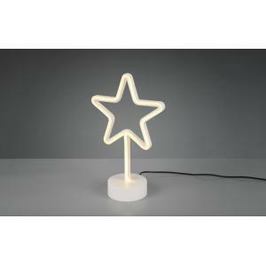 Italia star lampada da tavolo led 1,8w in plastica colore bianco con interruttore on/off r55230101