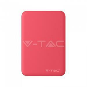 Powerbank portatile per smartphone 5000mah con attacco usb colore rosso vt-3503 8192