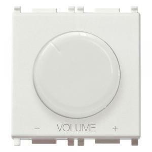 Plana regolatore di volume 2 moduli colore bianco 14099