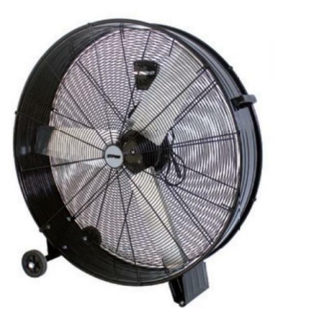 zephir zephir ventilatore industriale da pavimento 360w con 3 pale colore nero zdm90cm
