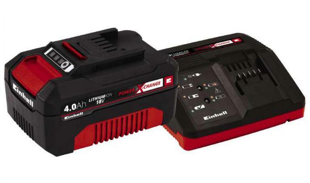 einhell einhell italia pxc starter kit batteria e caricabatteria 18v 4,0ah 4512042