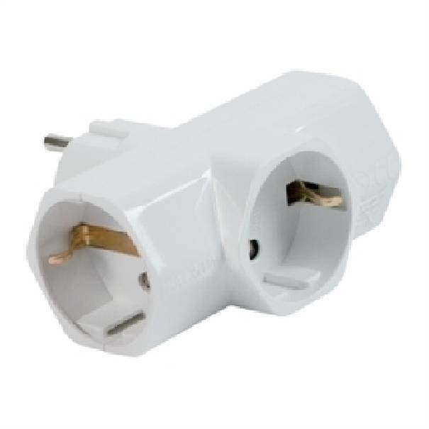 fanton fanton adattatore triplo 2p+t 16a schuko colore bianco 82260