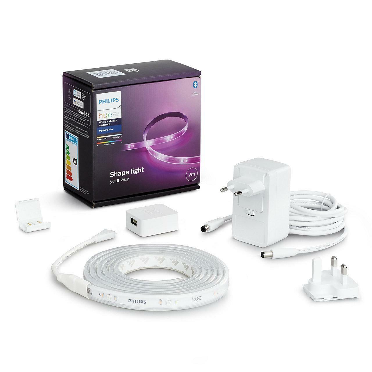 philips hue philips hue lightstrip plus 2mt 20w 929002269101 7190155ph 70342400