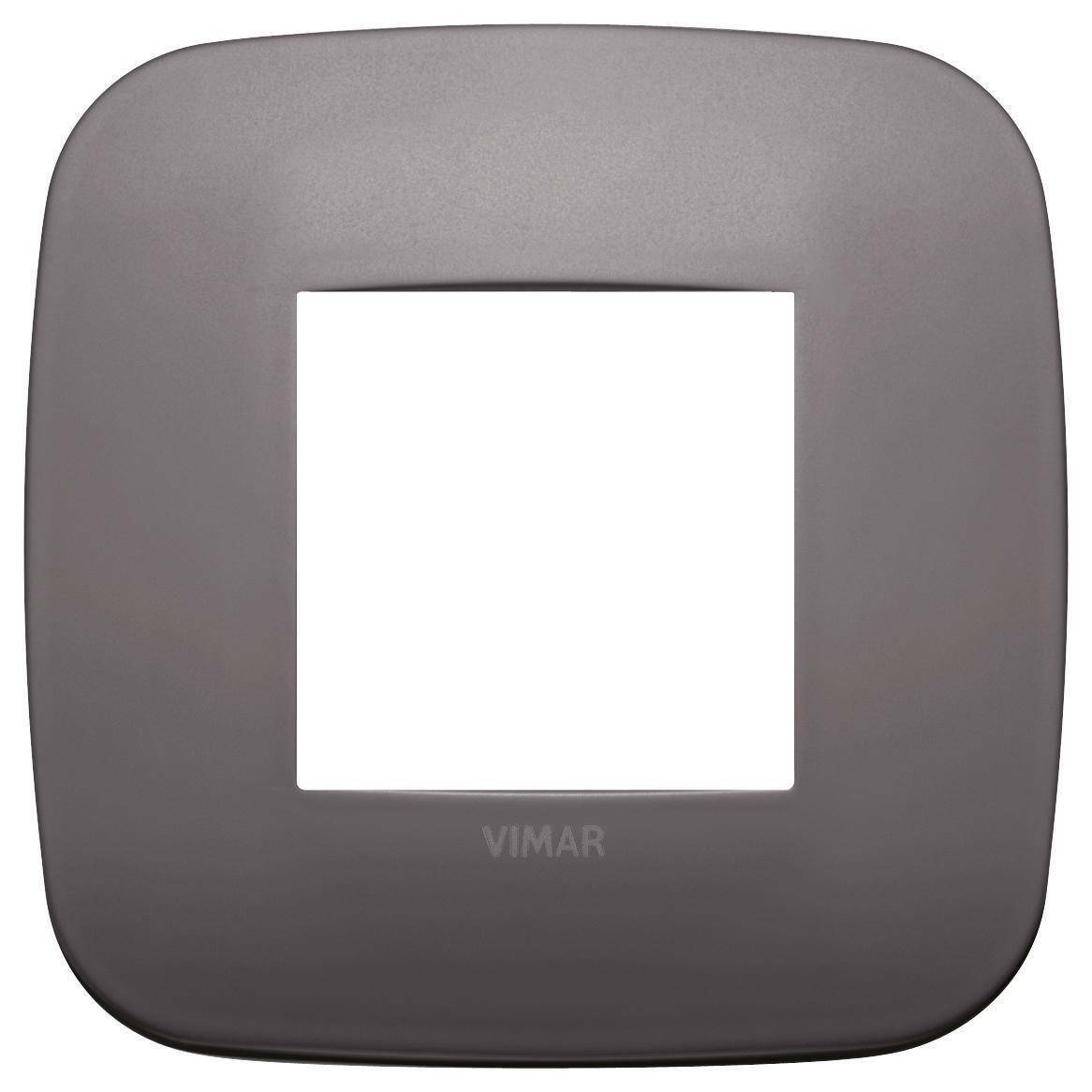 vimar vimar arke' placca round 2m nichel dark 19672.29