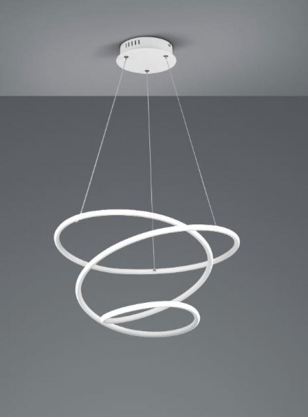 trio lighting bologna sospensione led bianca dimmerabile r37051131