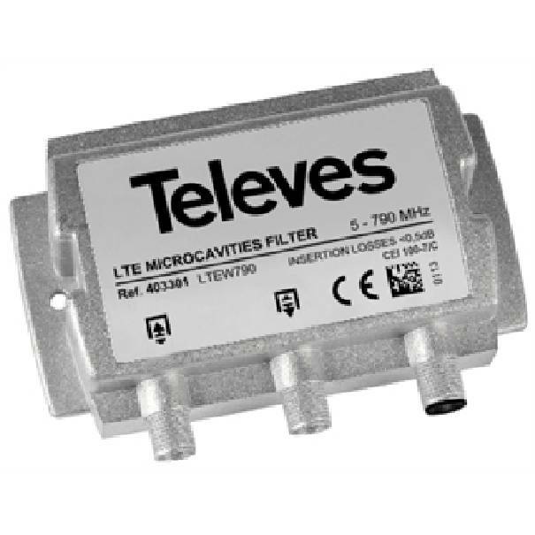 televes televes filtro microcavita lte f 5...790 mhz selettivo 403301