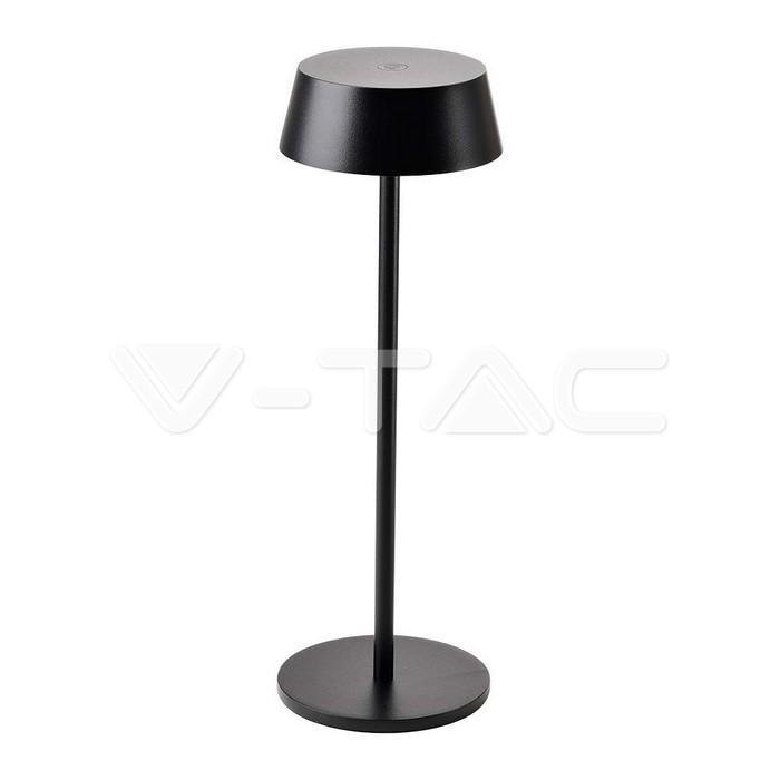v-tac lampada da tavolo v-tac 2w 3000k - ricaricabile 200lm ip54