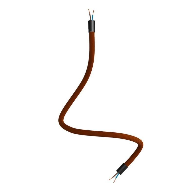 Kit tubo flessibile Creative-cables rivestito in tessuto colore marrone - KFLEX60VNRM13 01