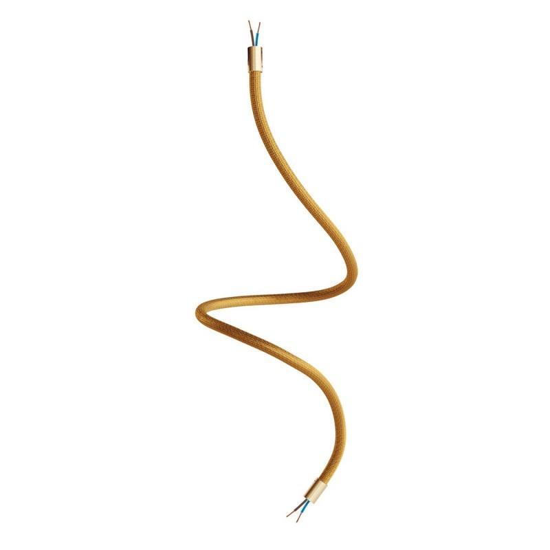 Kit tubo flessibile Creative-cables di estensione rivestito in tessuto colore bronzo - KFLEX90OTSRM73 01