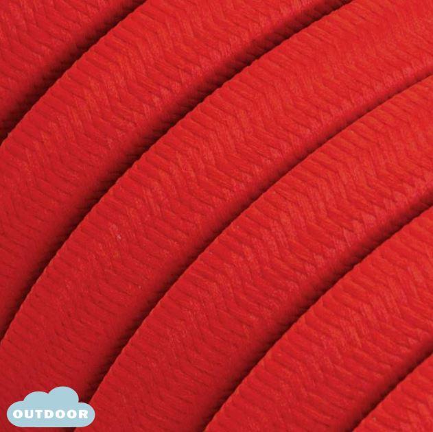 Cavo elettrico in tessuto Creative-Cables Lumet 2x1,5 effetto seta rosso - XZ15CM09 01