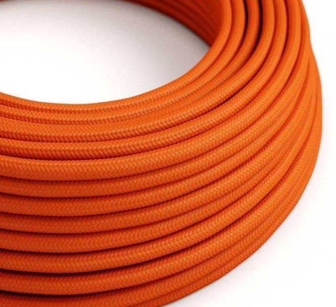 Cavo tessile al metro Creative-Cables arancione fiamma lucido RM15 2x0,75mm - XZ2RM15 01