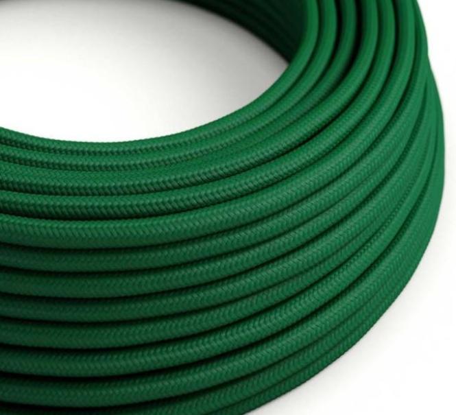 Cavo tessile al metro Creative-Cables verde bosco lucido RM21 2x0,75mm - XZ2RM21 01