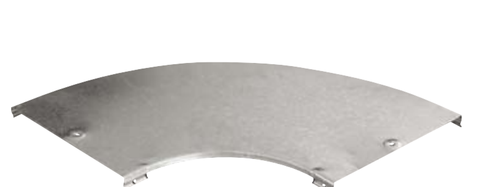 Coperchio curva piana Sati CPO 90 200mm acciaio zincato - 1050055 01
