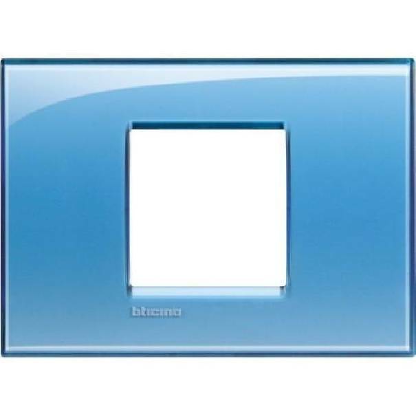 bticino bticino livinglight placca 2p azzurro lna4819ad