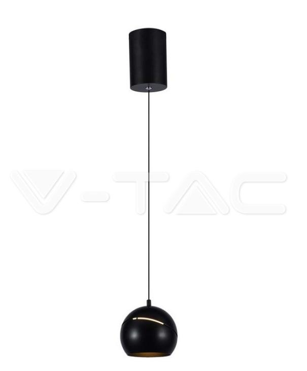 Sospensione led V-tac 8,5W 3000K nero VT-7796 -  7998 01