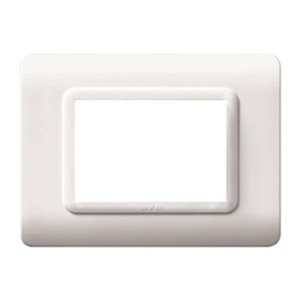 Placca per scatola rettangolare AVE Tecnopolimero S44 3 moduli bianco - 44PY03B 01