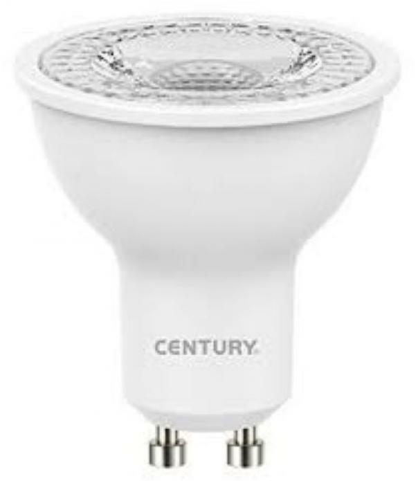 century century lexar 38 lampadina led 6w attacco gu10 luce calda 3000k lx38-061030