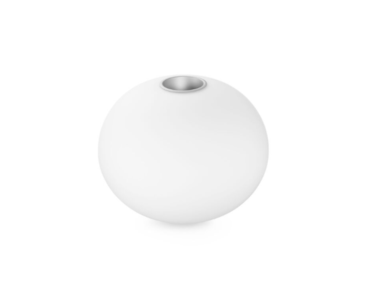 Diffusore opalino Flos Glo-Ball 1 bianco base grigia - F3050061 01