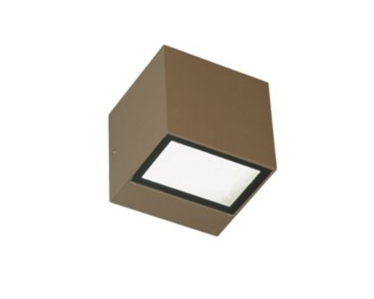 Lampada da parete led mini Sovil Box 11W 4000K caffe - 99589/27 01