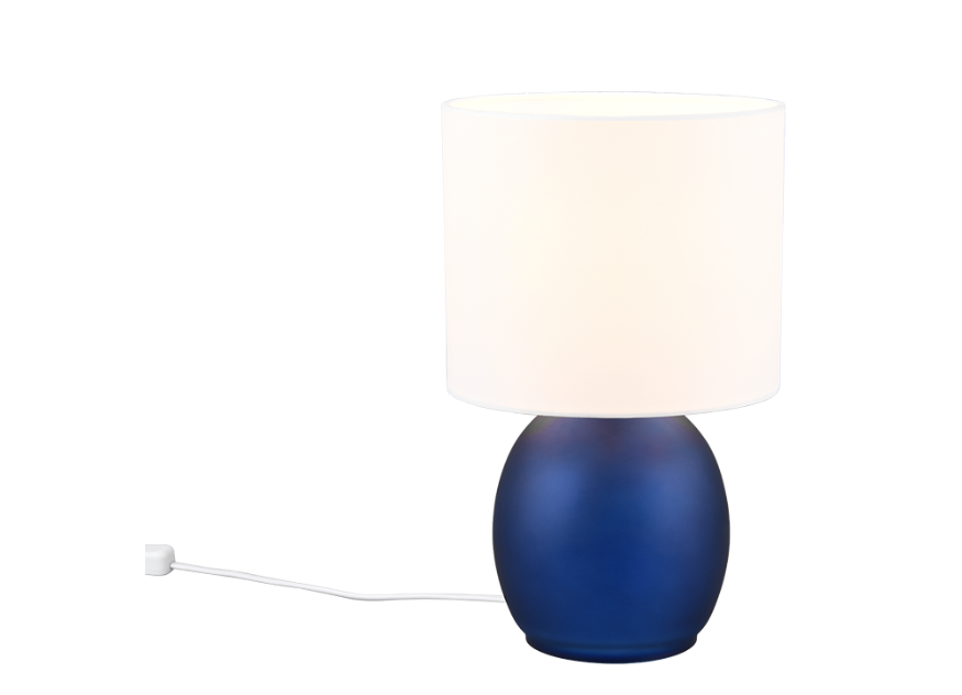Lampada da tavolo Trio Lighting Vela 1xE14 max 10W azzurro - 517900112 01