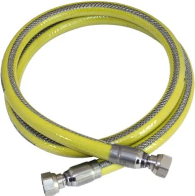 Tubo flessibile per gas Idro-Bric FF da 1/2 pollici lunghezza 2m giallo - SACGAS0023FF 01