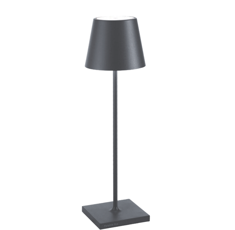 6 lampade da tavolo led Zafferano Poldina Pro 2.2W 2200-2700-3000K grigio - LD1346N3 01