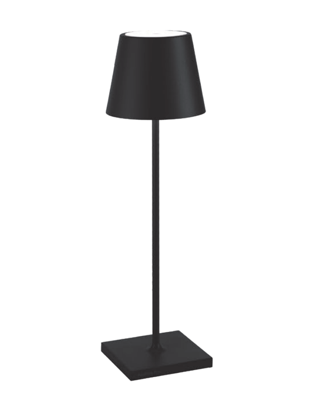 6 lampade da tavolo led Zafferano Poldina Pro 2.2W 2200-2700-3000K nero - LD1346D3 01