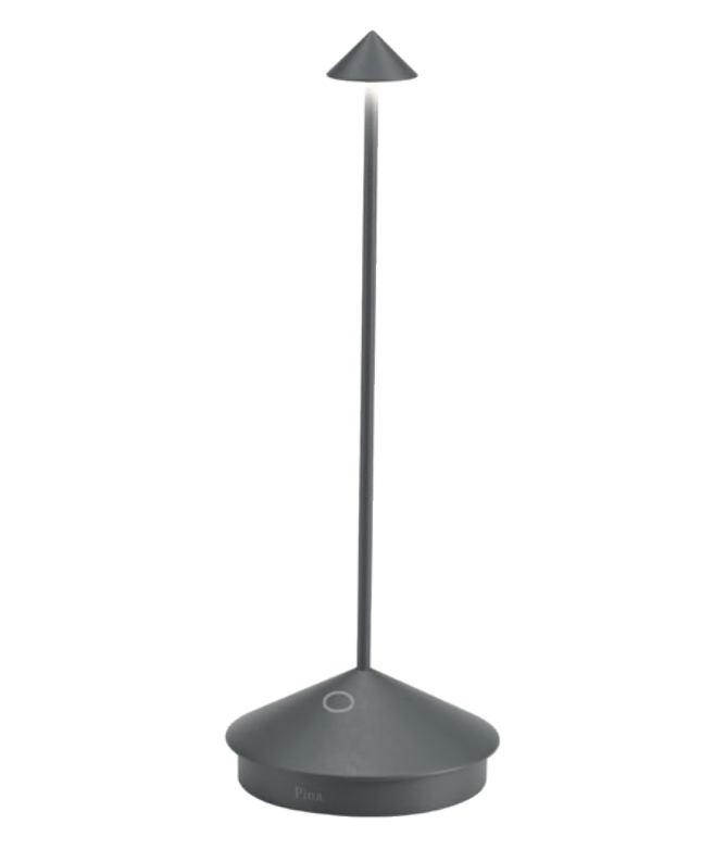 6 lampade da tavolo led Zafferano Pina Pro 2.2W 2200-2700-3000K grigio - LD2656N3 01