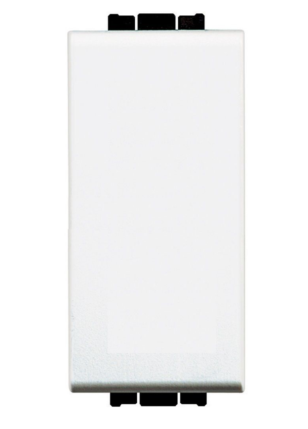 Doppio pulsante BTicino Livinglight 1 modulo 10A bianco - N4036N 01