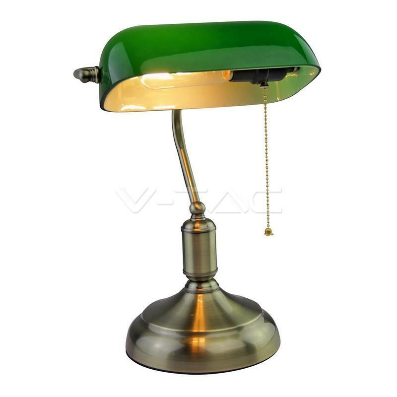 V-TAC LAMPE DE TABLE BRONZE VERT ATTAQUE E27 3912