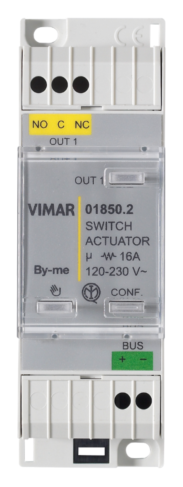 Attuatore a rele Vimar 1 uscita 16A 2M da 17.5mm - 01850.2 01