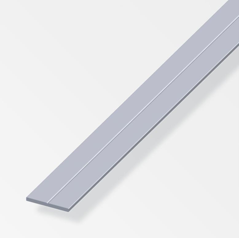 Barra piatta Alfer Aluminium 19.5x2mm lunghezza 1m naturale - 25808 01