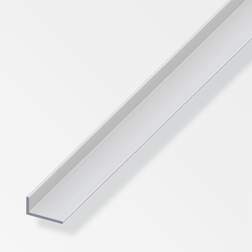 Canala angolare Alfer Aluminium 20x10x1.5mm lunghezza 2m bianco - 16150 01