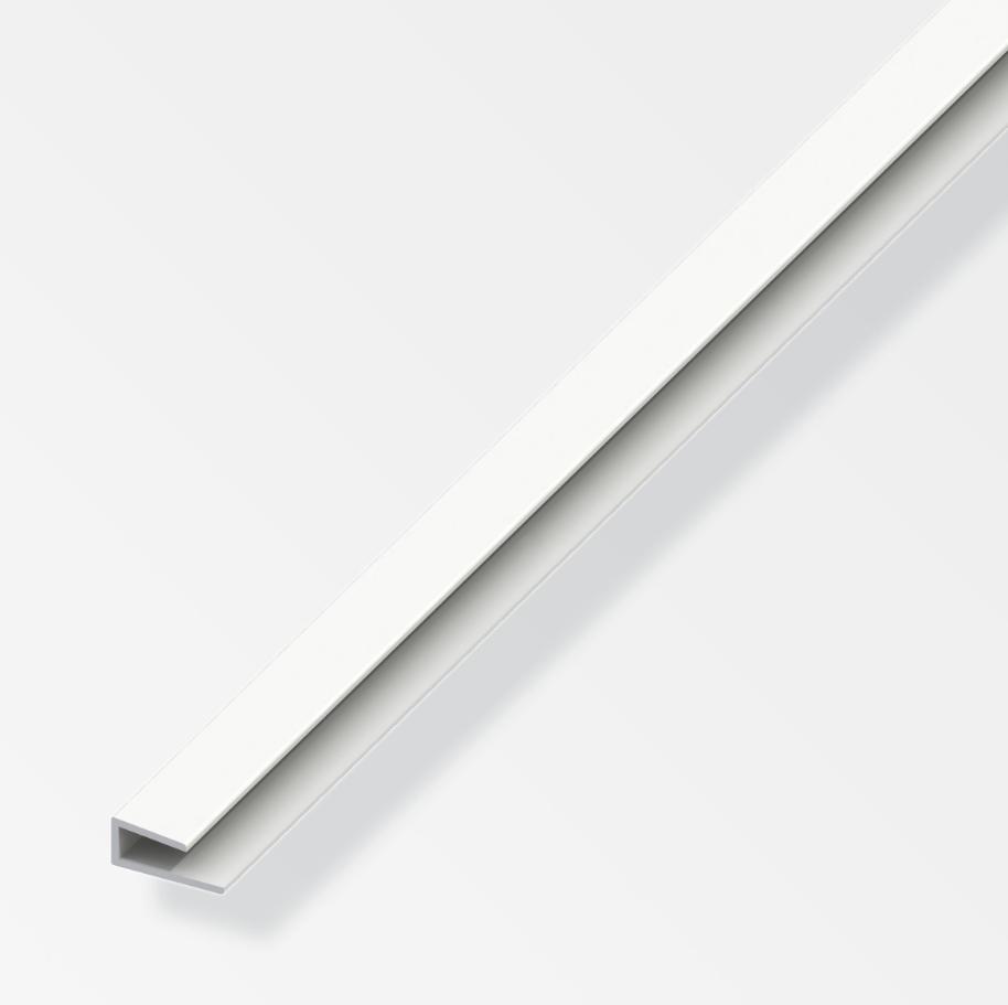 Profilo per bordi Alfer Aluminium 1 lato 4x15x1mm lunghezza 1m bianco - 12171 01
