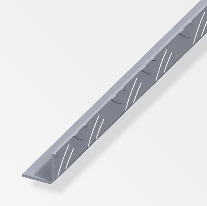 Canala angolare con lati uguali Alfer Aluminium 41,2X2mm lunghezza 1m - 27870 01