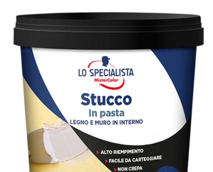 Stucco in pasta Lo Specialista MisterColor 0.5Kg bianco - 195109C400001 01