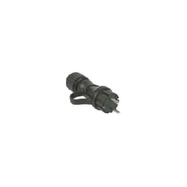 fanton fanton spina tedesca ip44 2p+t 10a colore nero 80052