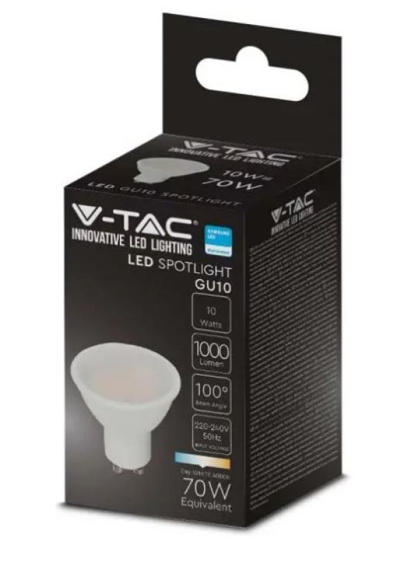 Lampadine led V-tac vt-271 chip samsung 10W 4000K GU10 21879 02