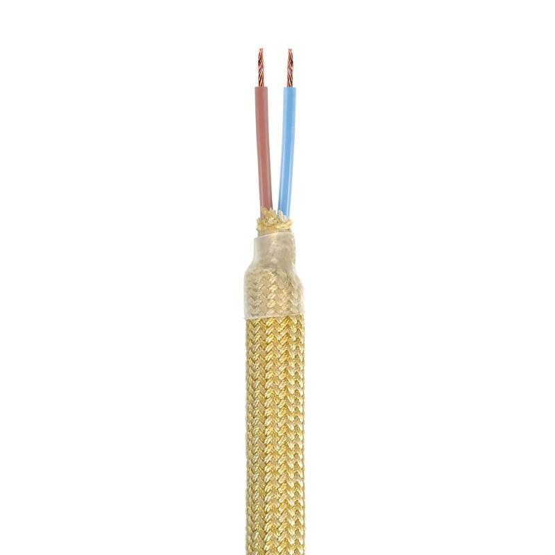 Kit tubo flessibile Creative-cables Italia rivestito in tessuto color mostarda - KFLEX30VNRM79 02
