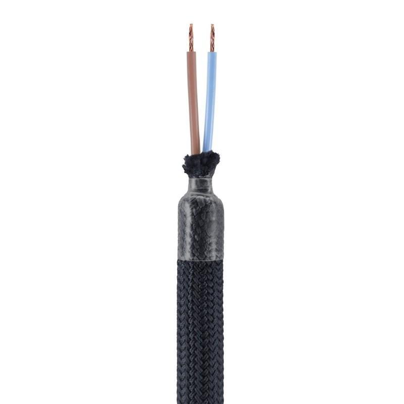 Kit tubo flessibile Creative-cables di estensione rivestito in tessuto colore nero - KFLEX90VNRM04 02