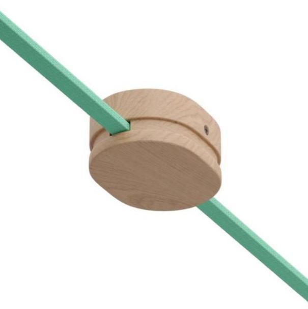 Rosone ovale Creative-Cables Filu00e8 con 2 fori laterali colore neutro - RLCAT11 02