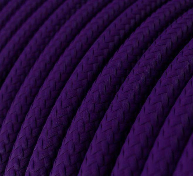 Cavo tessile al metro Creative-Cables viola imperiale lucido RM14 2x0,75mm - XZ2RM14 02