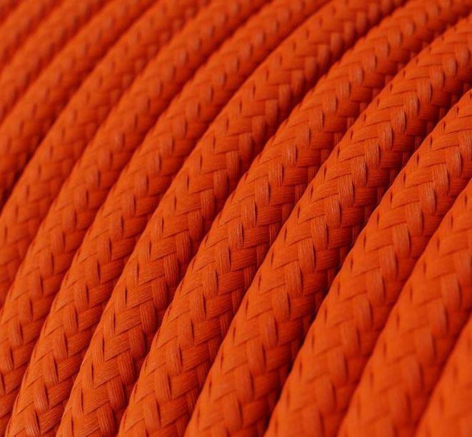 Cavo tessile al metro Creative-Cables arancione fiamma lucido RM15 2x0,75mm - XZ2RM15 02