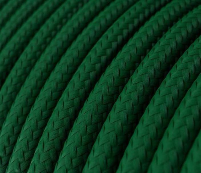Cavo tessile al metro Creative-Cables verde bosco lucido RM21 2x0,75mm - XZ2RM21 02