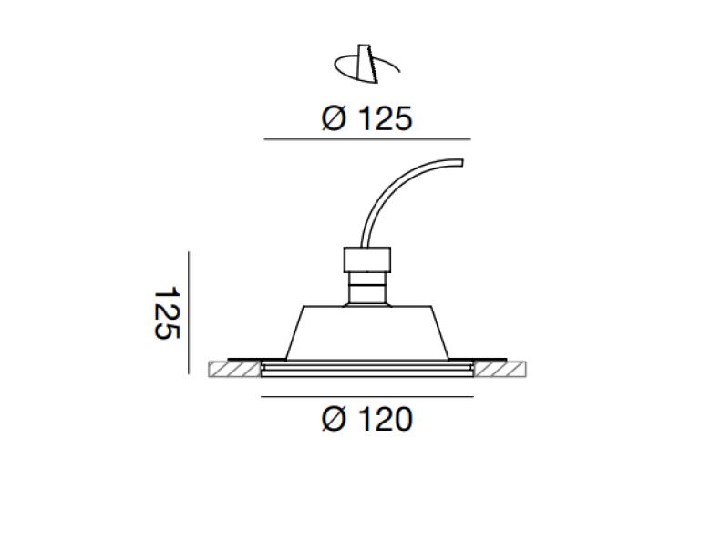 Faretto ad incasso Gea Luce Bianca 1x35W attacco GU10 bianco - GFA595 02